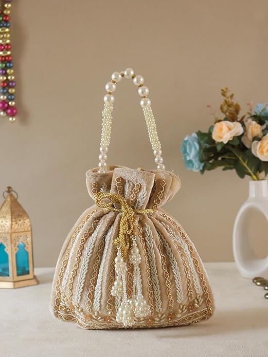 Designer embroidered potli bags