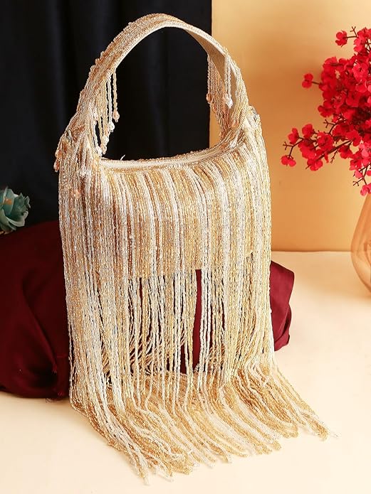 Designer glam fringe bags