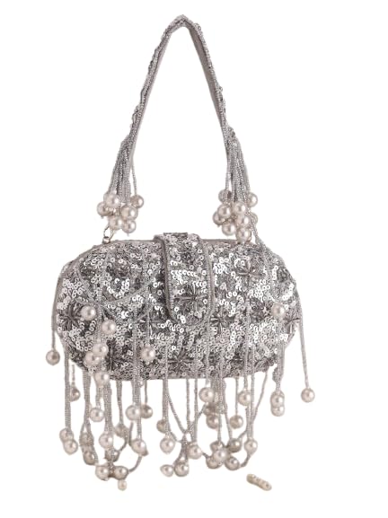 Handcrafted Embroidery Tassel Clutch – Ethnic Boho Style Purse for Women & Girls.